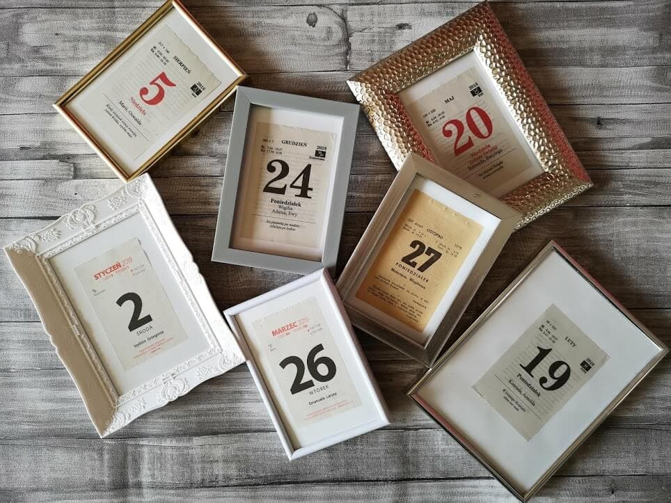 Stare kartki z kalendarzy - unikatowe prezenty z historią